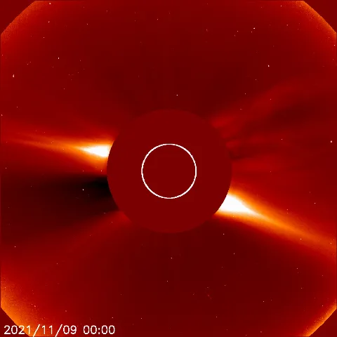 Image of solar wind