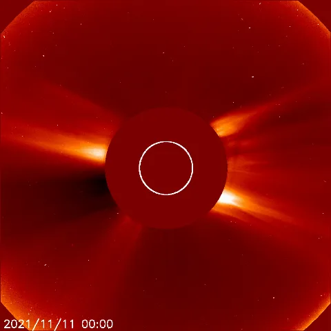 Image of solar wind