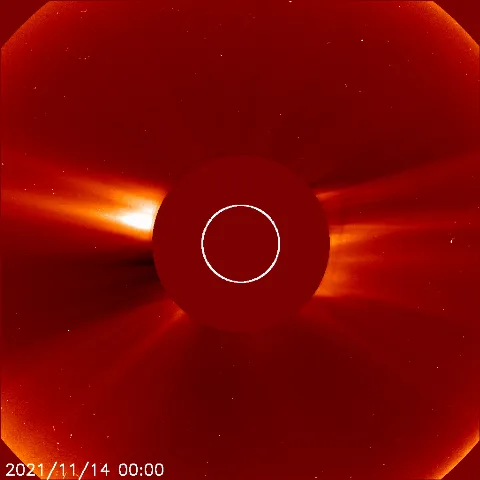 Image of solar wind