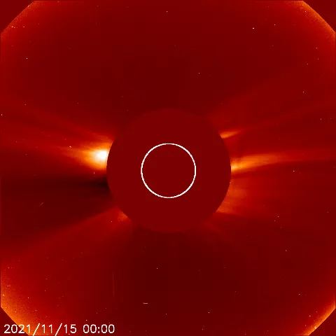 Image of solar wind