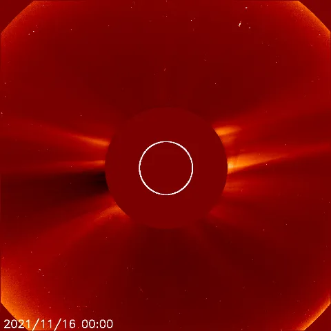 Image of solar wind