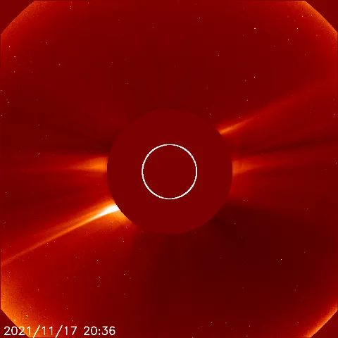 Image of solar wind