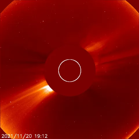 Image of solar wind