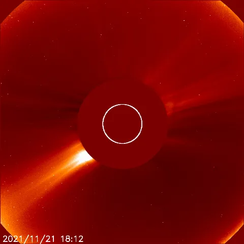 Image of solar wind