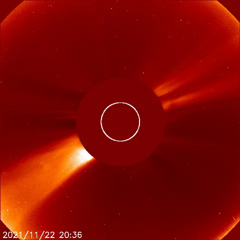 Image of solar wind