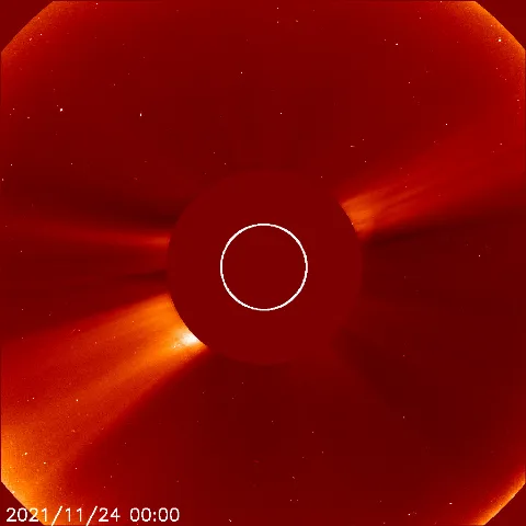 Image of solar wind