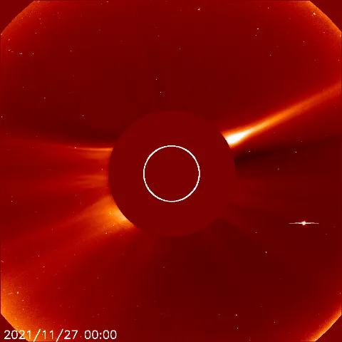 Image of solar wind