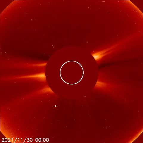 Image of solar wind