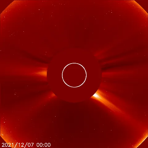 Image of solar wind