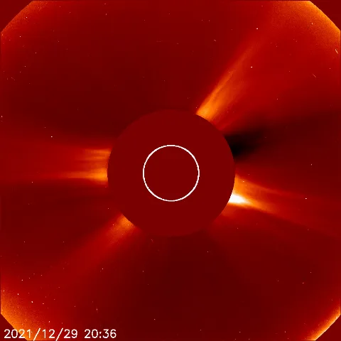 Image of solar wind