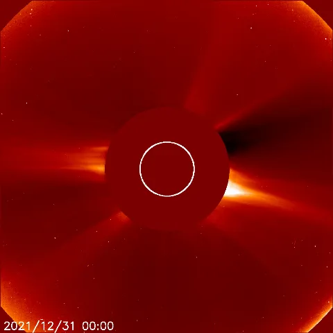 Image of solar wind