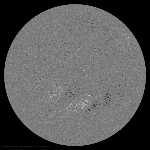 Image of Sun's magnetic field