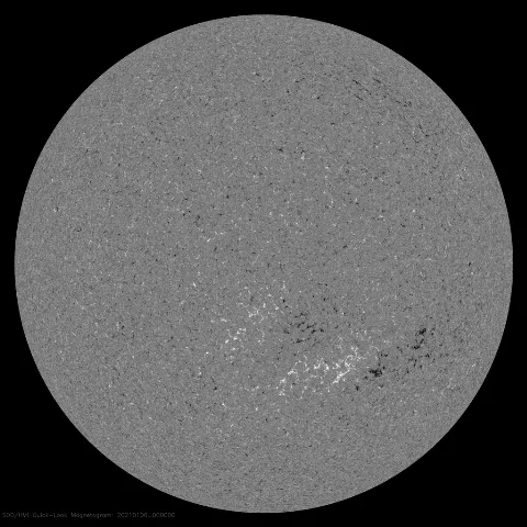 Image of Sun's magnetic field