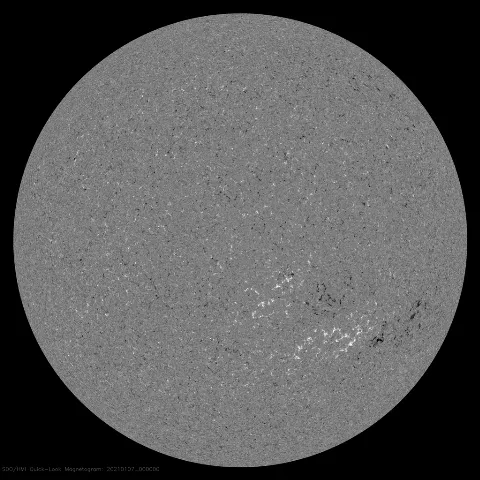 Image of Sun's magnetic field