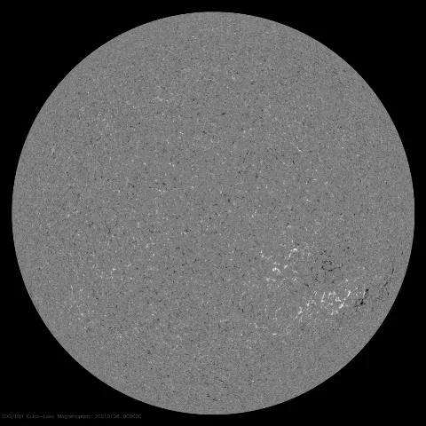 Image of Sun's magnetic field