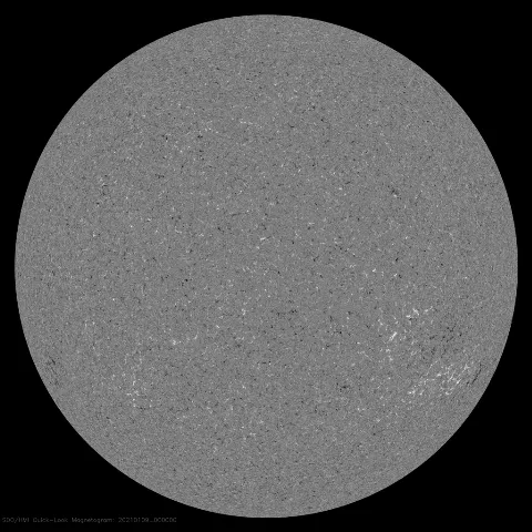 Image of Sun's magnetic field