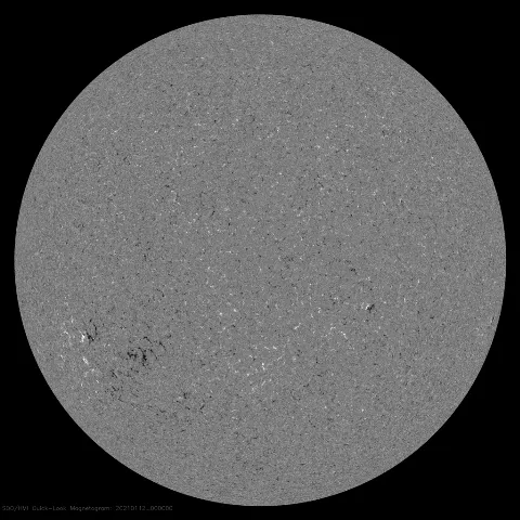 Image of Sun's magnetic field