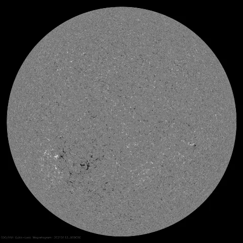 Image of Sun's magnetic field