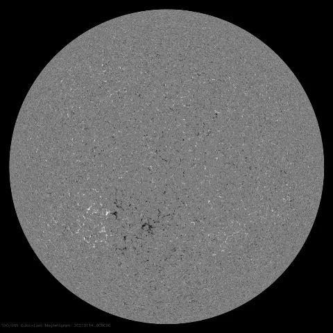 Image of Sun's magnetic field