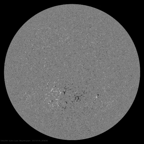 Image of Sun's magnetic field