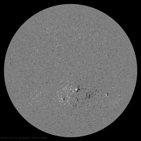 Image of Sun's magnetic field