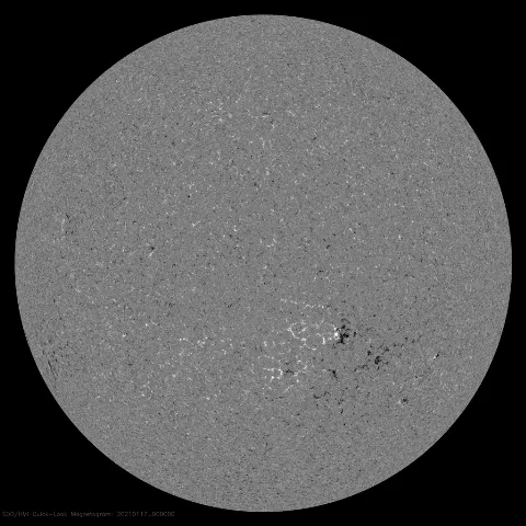 Image of Sun's magnetic field