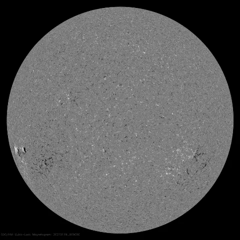 Image of Sun's magnetic field