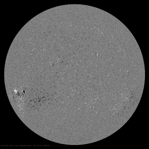 Image of Sun's magnetic field