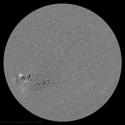 Image of Sun's magnetic field