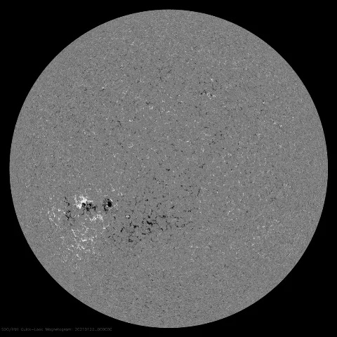 Image of Sun's magnetic field