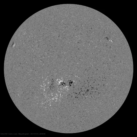 Image of Sun's magnetic field