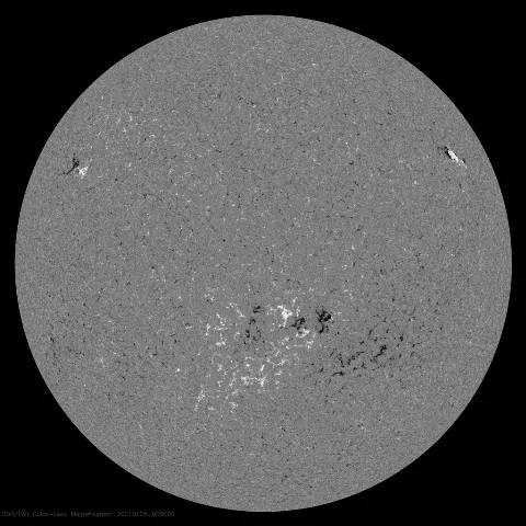 Image of Sun's magnetic field