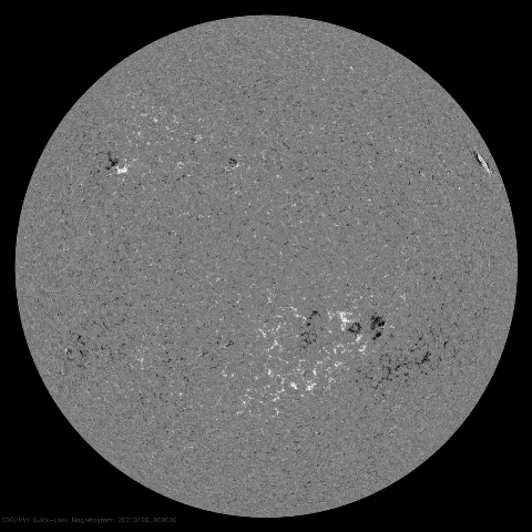 Image of Sun's magnetic field