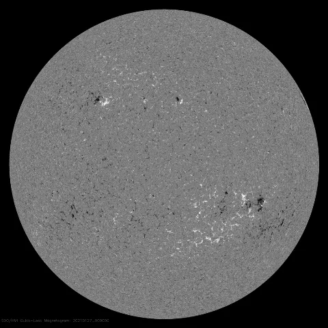 Image of Sun's magnetic field