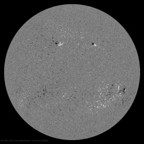 Image of Sun's magnetic field