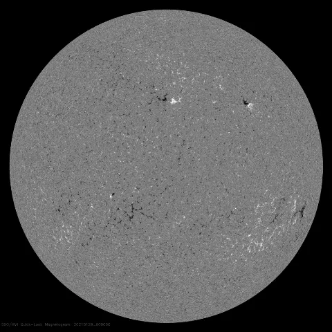 Image of Sun's magnetic field