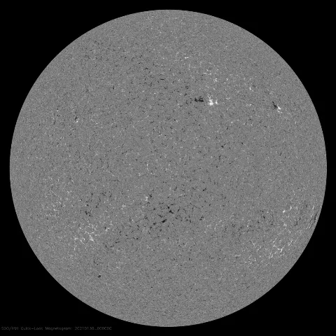 Image of Sun's magnetic field