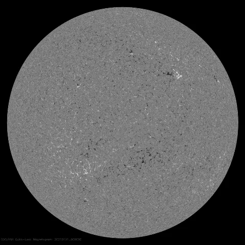 Image of Sun's magnetic field