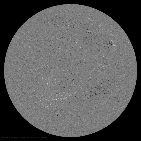 Image of Sun's magnetic field