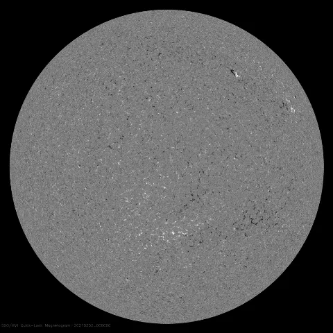 Image of Sun's magnetic field