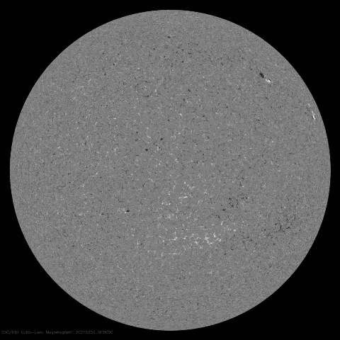 Image of Sun's magnetic field