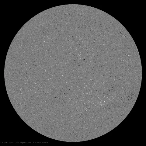 Image of Sun's magnetic field