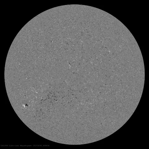 Image of Sun's magnetic field