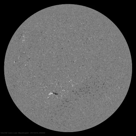 Image of Sun's magnetic field