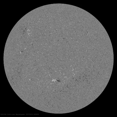 Image of Sun's magnetic field