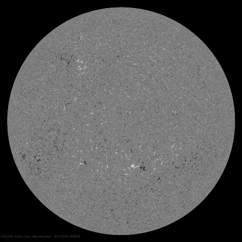 Image of Sun's magnetic field