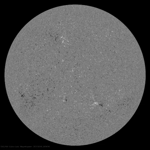 Image of Sun's magnetic field