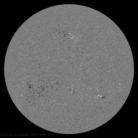 Image of Sun's magnetic field