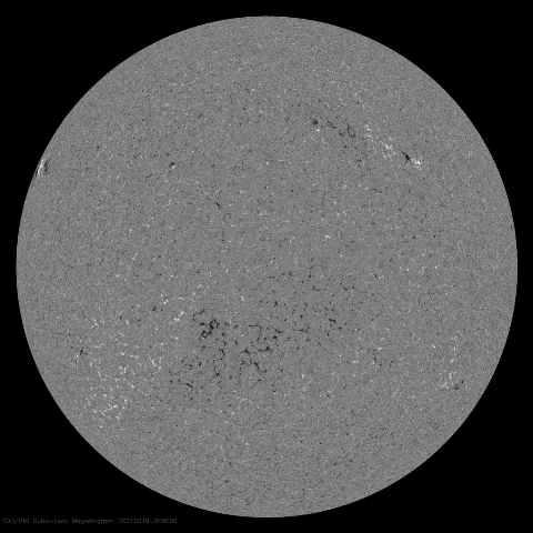 Image of Sun's magnetic field