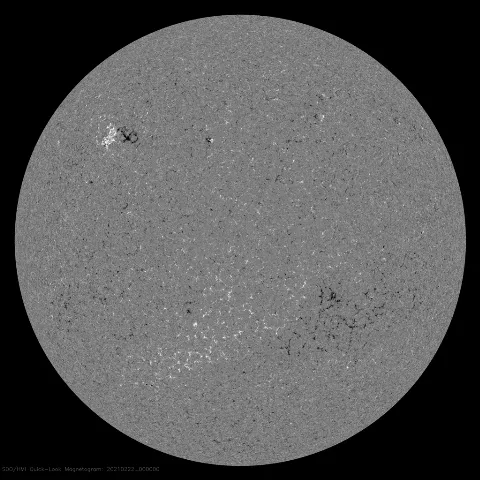 Image of Sun's magnetic field